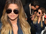 Khloe Kardashian and beau French Montana party while keeping their sunglasses on as the rapper hosts night club event in Atlanta