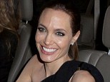Support system: Angelina Jolie was one of the first people to arrive at partner Brad Pitt's Make It Right Foundation Gala in new Orleans, Louisiana, on Saturday night