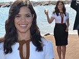 Can't bring her down! America Ferrera put on a brave face as she opened the American Pavilion during teh 67th Annual Cannes Film Festival in Cannes, France on Saturday