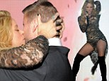 She's a golden girl! Raunchy Shakira stuns in sequined dress as she performs at Billboard Music Awards... then celebrates by kissing football star beau Gerard Pique