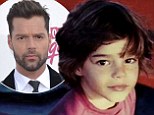 Retro Ricky! Martin's throwback snap shows hair wilder than his dance moves