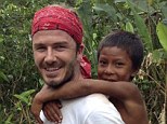 Cultural journey: Beckham explored the Amazon area of Brazil for the special documentary