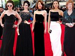 Gothic glamour is the style of choice at the TV BAFTA Awards 2014 with Helena Bonham Carter, Sophie Ellis Bextor and Jodie Whittaker hitting the red carpet in dramatic black gowns