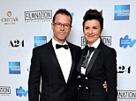 The couple that dress together! Guy Pearce and wife Kate Mestitz wear matching black tuxedos to The Rover premiere in Cannes