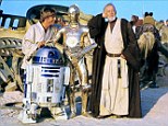 Blockbuster: Actors in the first Star Wars movie relax on set