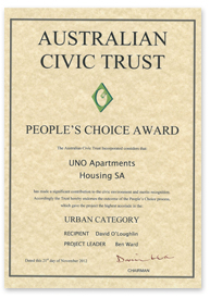 Uno Apartments Peoples Choice Award