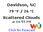 Click for Davidson, North Carolina Forecast