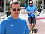 Not losing his touch! Chris O'Donnell, 43, displays his fit body after sweating up a storm at the gym