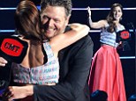 He found the right Voice! Blake Shelton proudly hands out a gong to his protege Cassadee Pope at the CMT Music Awards