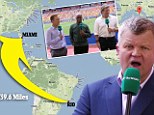 Adrian Chiles mistakenly welcomes viewers to 'Rio' ahead of England's friendly in Miami