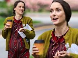 Baby on board! Winona Ryder sports a burgeoning bump in New York... but it's only for her latest movie