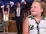 What can't she do? Honey Boo shows off her cheerleading skills alongside Jimmy Fallon for Tonight Show