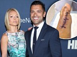 'Looks like nothing, right?' Mark Consuelos tweets wife Kelly Ripa gruesome picture of his stitched toe post surgery
