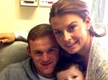 Wayne Rooney with wife Coleen and sons Kai and Klay who was born 21st May 2013.
