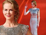 Ready for the spotlight: Nicole Kidman showcased her stunning figure in a bedazzling gown at the opening ceremony of the Shanghai International Film Festival on Saturday