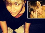 Doing the Bieber! Miley Cyrus compares herself to Justin as she tries to pull a lookalike pose