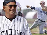 Fans come out in droves as the cast of iconic Kevin Costner baseball film Field Of Dreams reunite in Iowa to celebrate the milestone 25th anniversary