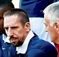Absent: France winger Franck Ribery (left) has revealed he turned down a cortisone injection