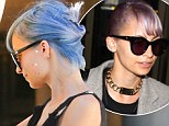 Feeling blue? Nicole Richie gave her do an update on Thursday in Los Angeles, leaving the Andy Lecompte Salon with a much bluer mane
