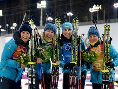 Sochi 2014 Day 15 - Biathlon Women's 4x6km Relay
