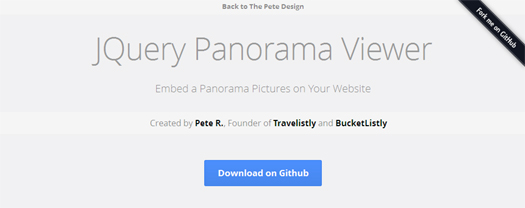 Embed a Panorama Pictures on Your Website - JQuery Panorama Viewer