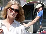 Toni Garrn and Leonardo DiCaprio both enjoy an afternoon apart...one day after their bar date watching the World Cup together