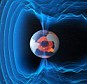 Scientists are not sure why the magnetic field is weakening, but one reason could be that the magnetic poles are about to flip. The magnetic field and electric currents near Earth (pictured) generate complex forces, but exactly how it is generated and why it changes is not yet fully understood