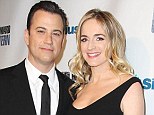 Baby joy: Jimmy Kimmel and Molly McNearney, pictured in January, have welcomed a girl