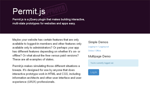 Build Multi-State Prototypes with Permit jQuery Plugin