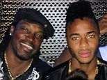 'Proper night out': Chris Gayle and Raheem Sterling pose with fellow revellers in Jamaica