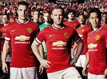 New look: Manchester United have revealed their home strip for the upcoming campaign