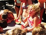 Honey Boo Boo demolishes the competition in a water melon contest while on vacation with her family in Panama City, Florida
