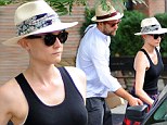 Diane Kruger was spotted checking out of her hotel on her birthday in New York City wearing a panama hat perfect for a tropical vacation while her boyfriend of eight years Joshua Jackson wore a matching style