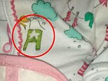 Error: Fashion chain Next has taken this baby grow off its shelves after customers noticed it was covered in penis drawings. It later admitted a drawing of a jumper had ended up looking like a penis because of a misprint