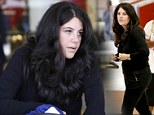 Monica Lewinsky looks tired as she arrives in Los Angeles