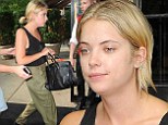 Make-up free Ashley Benson trades in her Spring Breakers bikini for baggy green pants on casual outing in New York