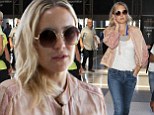 No rest for the wicked! Kate Hudson jets out of Los Angeles... just one day after flying in
