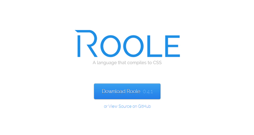 Roole - CSS Preprocessor Based On JavaScript