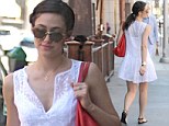 Emmy Rossum stepped out in a gorgeous floral dress for a daytime stroll in Beverly Hills