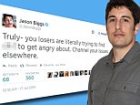 Backlash: Jason Biggs makes tasteless Malaysian flight disaster joke on Twitter then calls his followers 'losers' for criticizing him