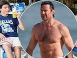 Hugh Jackman sans bulging biceps and muscly legs in family photo from before his Hollywood makeover
