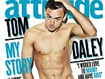Cover star: Tom Daley has stripped off to celebrate being voted Attitude Magazine's Hot 100 Sexiest Men list for the second year running