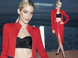 Red hot: Jaime King showed off her toned figure in a revealing ensemble as she hosted Just Jared x  Revolve Clothing Dinner at the Revolve Clothing Beach House in Malibu, California on Saturday