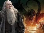 FIRST LOOK: Gandalf and Bard The Bowman battle fire-breathing dragon in new poster and stills for The Hobbit: Battle Of The Armies