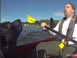 Howl about this!: Trio sing in unison during the boat ride