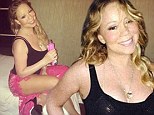 That's how she relaxes! Mariah Carey bares cleavage in plunging black tank top as she unwinds at spa