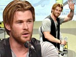 Almighty Thor: Chis Hemsworth steps out at San Diego Comic Con to promote his new movies Blackhat and Avengers: Age Of Ultron