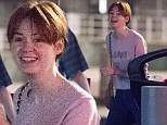 Fresh faced and flawless: Guardians Of The Galaxy's Karen Gillan steps out make-up free as arrives at JFK