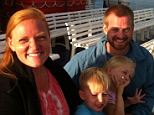 Another victim: Dr Kent Brantly, pictured with his wife and children who were with him in Africa until recently, but who officials don't believe have the virus
