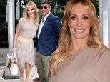 The honeymoon's not over yet! Taylor Armstrong and John Bluher are the picture of newlywed bliss as they leave TV interview